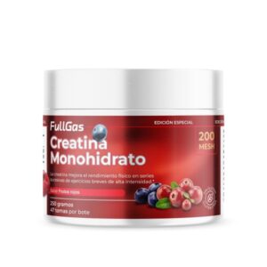 Creatina Monohidrato 200 Mesh 250g frutos rojos